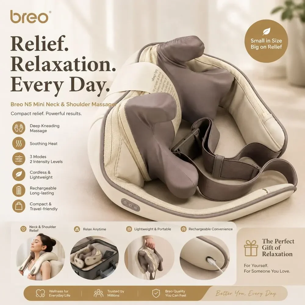 Breo N5 Mini Neck & Shoulder Massager with Heat